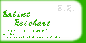 balint reichart business card